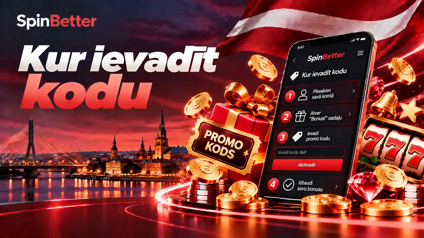 Kur ievadīt kodu: četri soļi no pieteikšanās līdz bonusa izvēlei